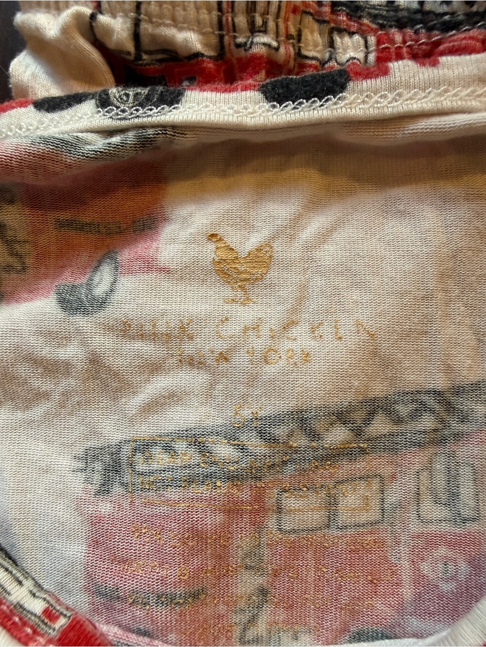 Pink Chicken LA Fire Trucks Bamboo Pajamas - Picture 3 of 4